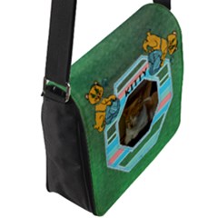 Flap Closure Messenger Bag (L) 