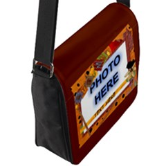 Flap Closure Messenger Bag (L) 