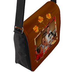 Flap Closure Messenger Bag (L) 