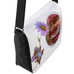 Flap Closure Messenger Bag (L) 