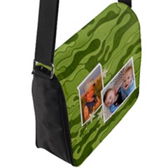 Flap Closure Messenger Bag (L) 