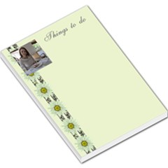 Floral things to do Large Memo - Large Memo Pads