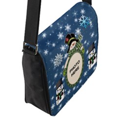 Flap Closure Messenger Bag (L) 