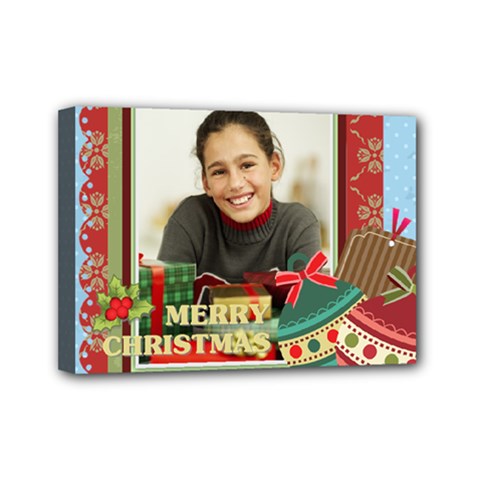 merry christmas - Mini Canvas 7  x 5  (Stretched)