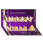 A Merry Christmas 3D Card - Merry Xmas 3D Greeting Card (8x4)