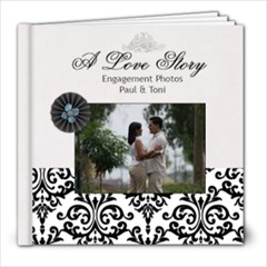 8x8 (20 pages) B/W Simple Engagement/Wedding - 8x8 Photo Book (20 pages)