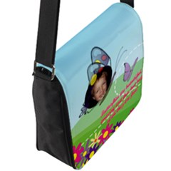 Flap Closure Messenger Bag (L) 