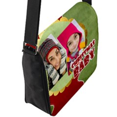 Flap Closure Messenger Bag (L) 