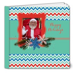 Chevron Christmas-Holiday Photo Book 8x8 Deluxe - 8x8 Deluxe Photo Book (20 pages)