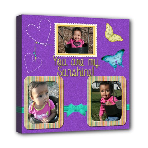 sunshine canvas 8x8 - Mini Canvas 8  x 8  (Stretched)