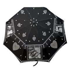 Black and Diamond Folding Umbrella