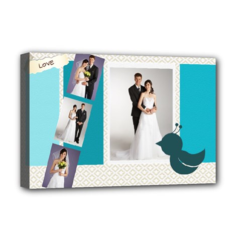 wedding - Deluxe Canvas 18  x 12  (Stretched)