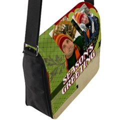 Flap Closure Messenger Bag (L) 