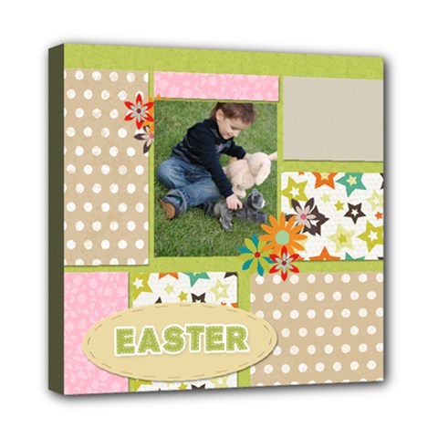 happy easter - Mini Canvas 8  x 8  (Stretched)