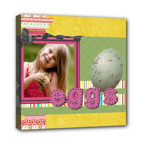 happy easter - Mini Canvas 8 x 8 (Stretched) happy easter - Mini Canvas 8 x 8 (Stretched)