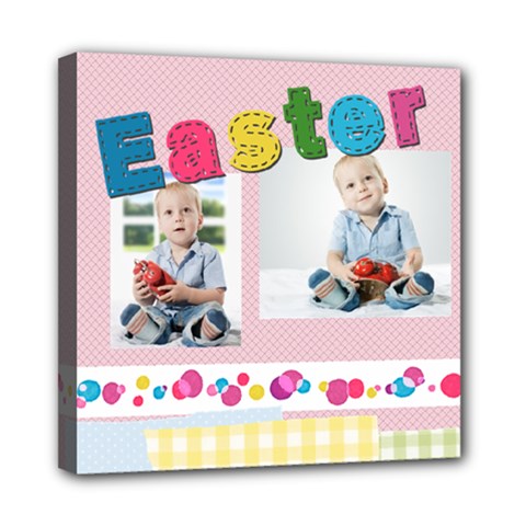 happy easter - Mini Canvas 8 x 8 (Stretched) happy easter - Mini Canvas 8 x 8 (Stretched)