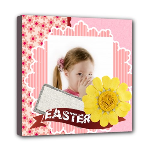 happy easter - Mini Canvas 8  x 8  (Stretched)