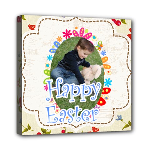 happy easter - Mini Canvas 8  x 8  (Stretched)