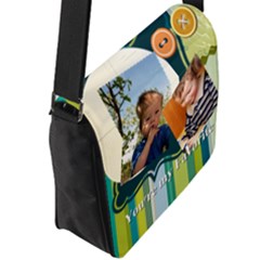 Flap Closure Messenger Bag (L) 