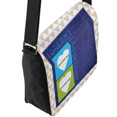 Flap Closure Messenger Bag (L) 