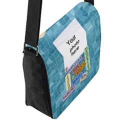 Flap Closure Messenger Bag (L) 