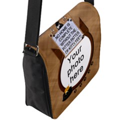 Flap Closure Messenger Bag (L) 
