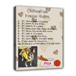 Chihuahua House Rules Canvas - Canvas 10  x 8  (Stretched)