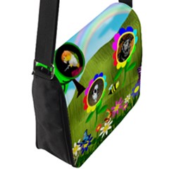 Flap Closure Messenger Bag (L) 