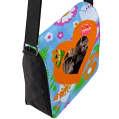 Flap Closure Messenger Bag (L) 