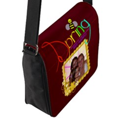 Flap Closure Messenger Bag (L) 