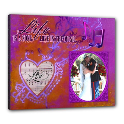 Love Song 24X20 stretched canvas - Canvas 24  x 20  (Stretched)