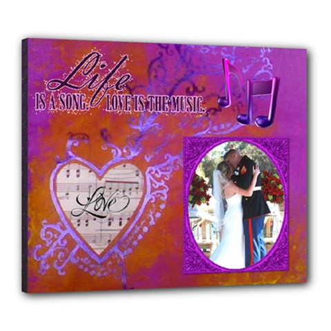 Love Song 24x20 Stretched Canvas