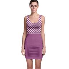 Pink and white spotty - Bodycon Dress