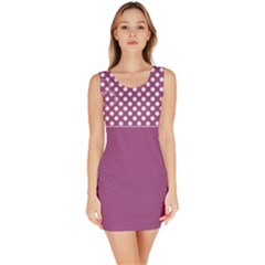 Pink and white spotty - Bodycon Dress