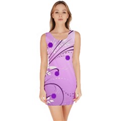 Lavendar And Purple Swirl Bodycon Dress