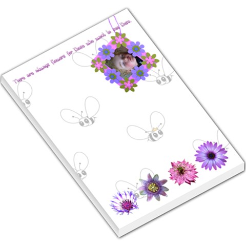 Flowers Memo Pad By Charley Heselti