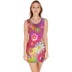 Spring flower bodycon dress #2