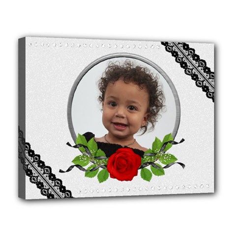 Rose cluster canvas - Canvas 14  x 11  (Stretched)