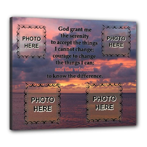 Serenity Prayer 24x20 stretched canvas - Canvas 24  x 20  (Stretched)
