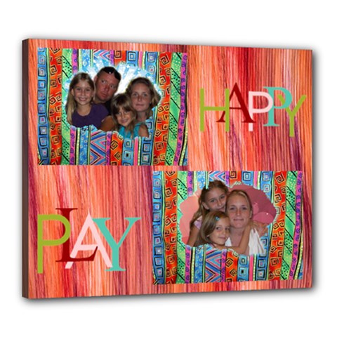 HappyPlay 24x20 stretched canvas - Canvas 24  x 20  (Stretched)