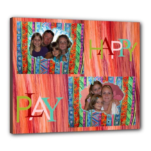 Happyplay 24x20 Stretched Canvas