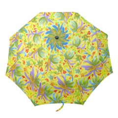 yellowflowersumb - Folding Umbrella