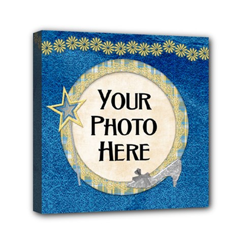 6x6 Canvas-Ella in Blue 2 - Mini Canvas 6 x 6 (Stretched) 6x6 Canvas-Ella in Blue 2 - Mini Canvas 6 x 6 (Stretched)