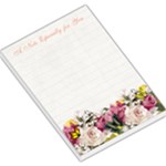 Butterflies  and Flowers Large Memo Pad with Lined Paper - Large Memo Pads