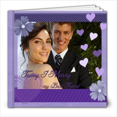 Wedding purple Book - 8x8 Photo Book (20 pages)