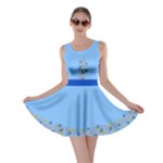 Blue Butterfly Skater Dress