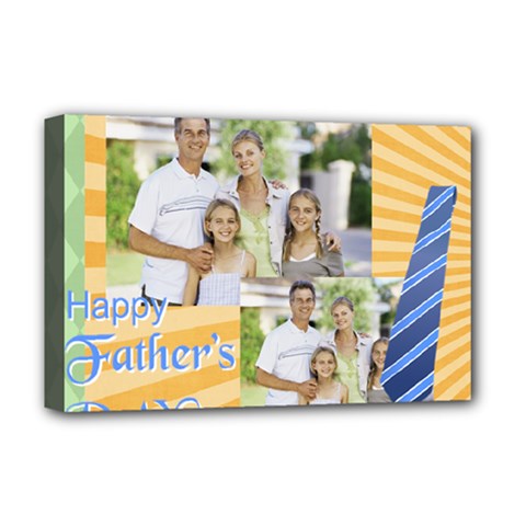 fathers day - Deluxe Canvas 18  x 12  (Stretched)