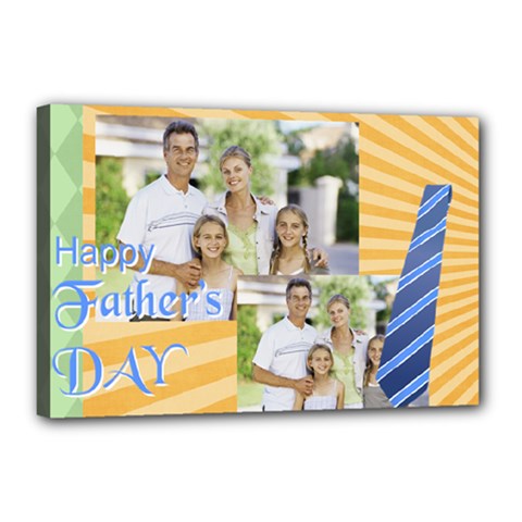 fathers day - Canvas 18  x 12  (Stretched)