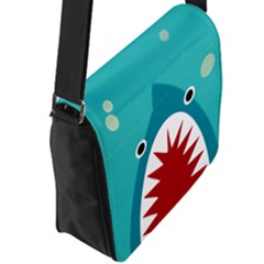 Flap Closure Messenger Bag (L) 