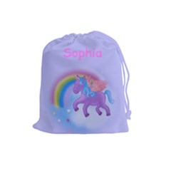 Unicorn Drawstring Pouch (large)